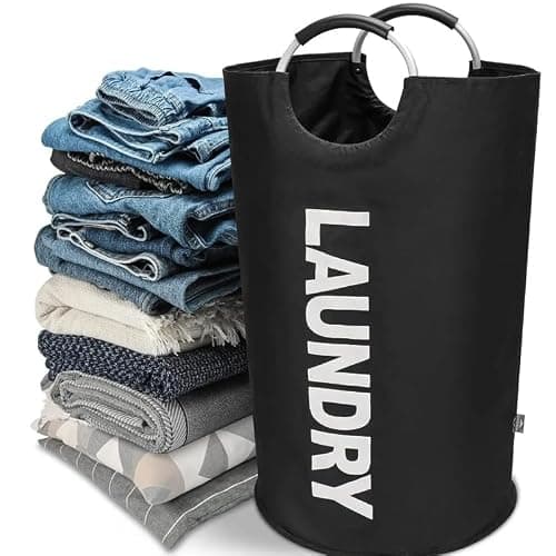 90L Large Laundry Basket，Collapsible Laundry Bags,Waterproof Foldable Washing Bin,Laundry Bag with Handles Clothes Hamper (Red,90L) — view 2