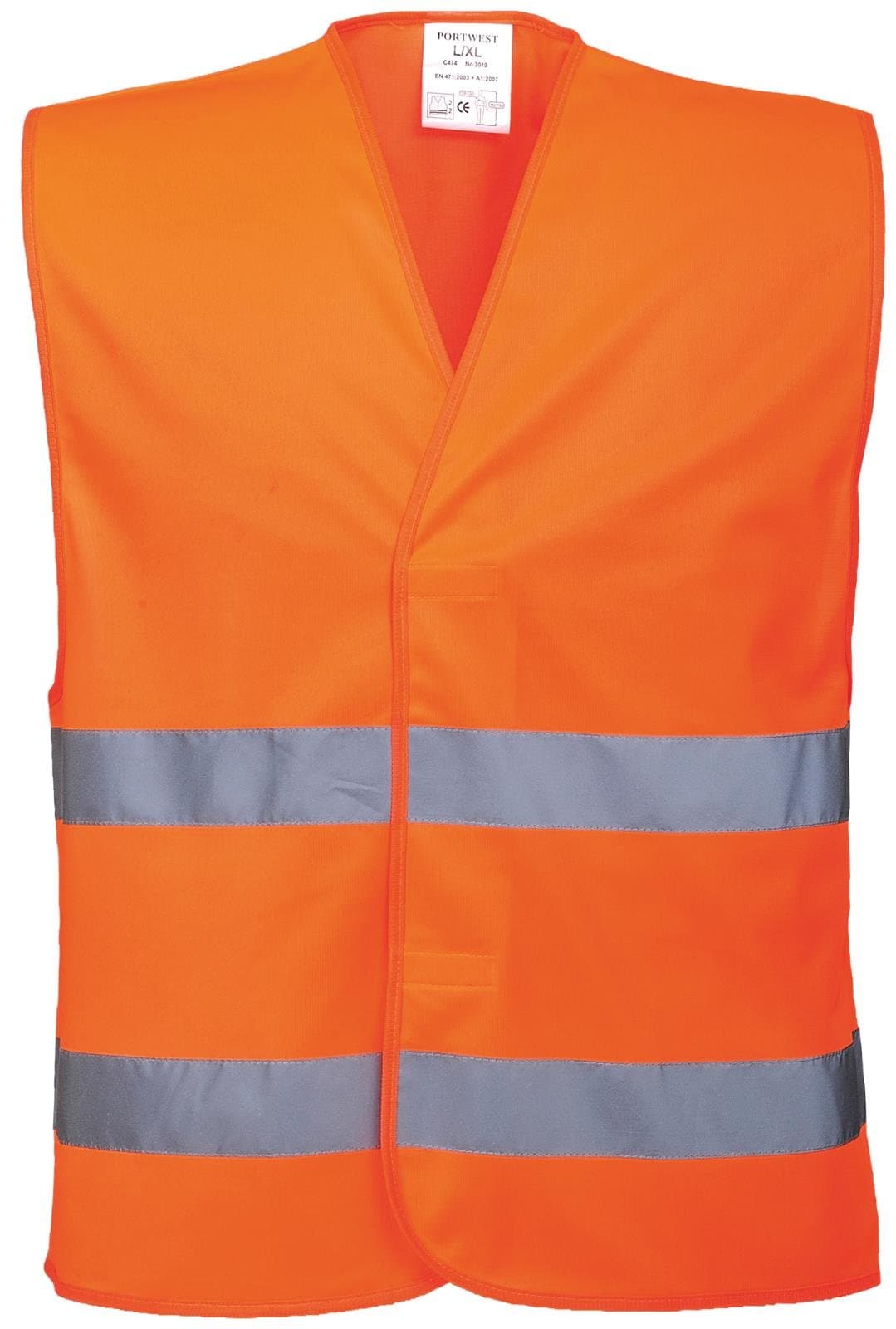 Portwest Hi-vis Two Band Chaleco de Alta Visibilidad Unisex adulto (Pack de 1) — view 2