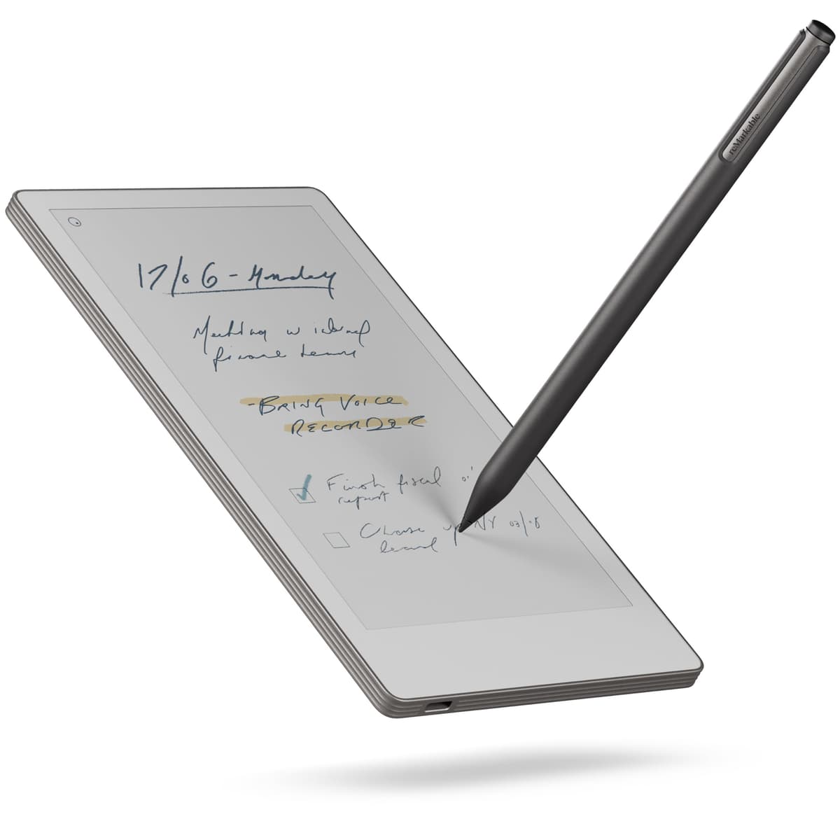 reMarkable Essentials Bundle Paper Pro Move | E-Ink Tablet - 7.3" Colour Display + Marker Plus Pen with Integrated Eraser