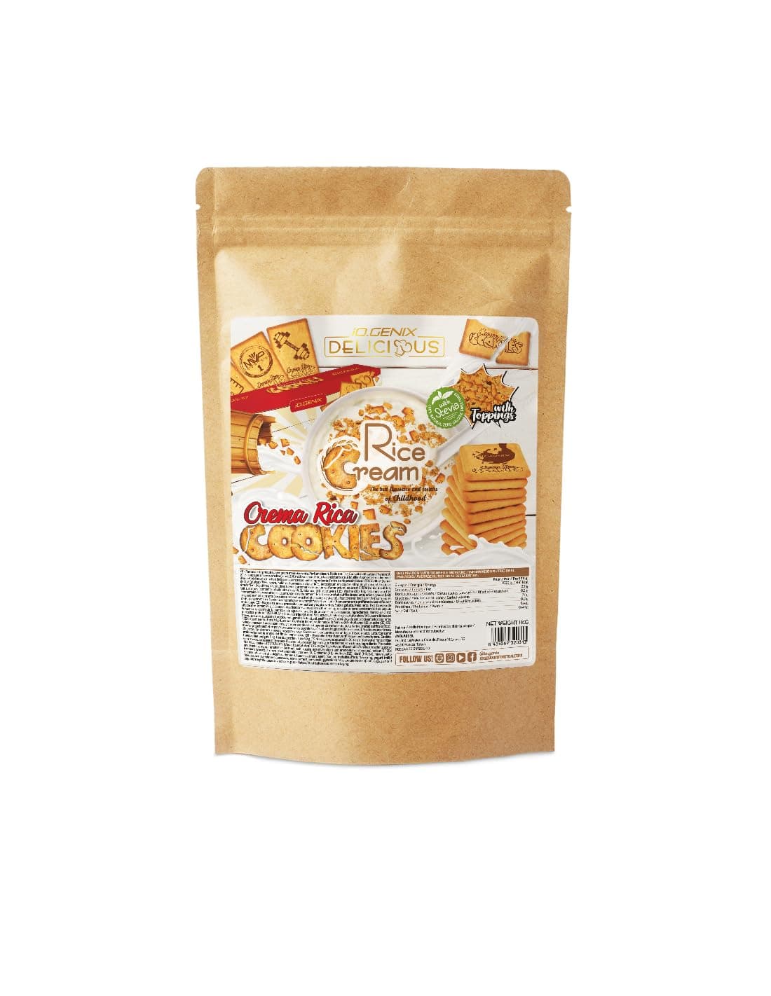 iO.GENIX - Crema de Arroz | 1 kg | Harina de Arroz Precocida | Fuente de Energia | Buena Digestibilidad (Nutchoc) — view 5