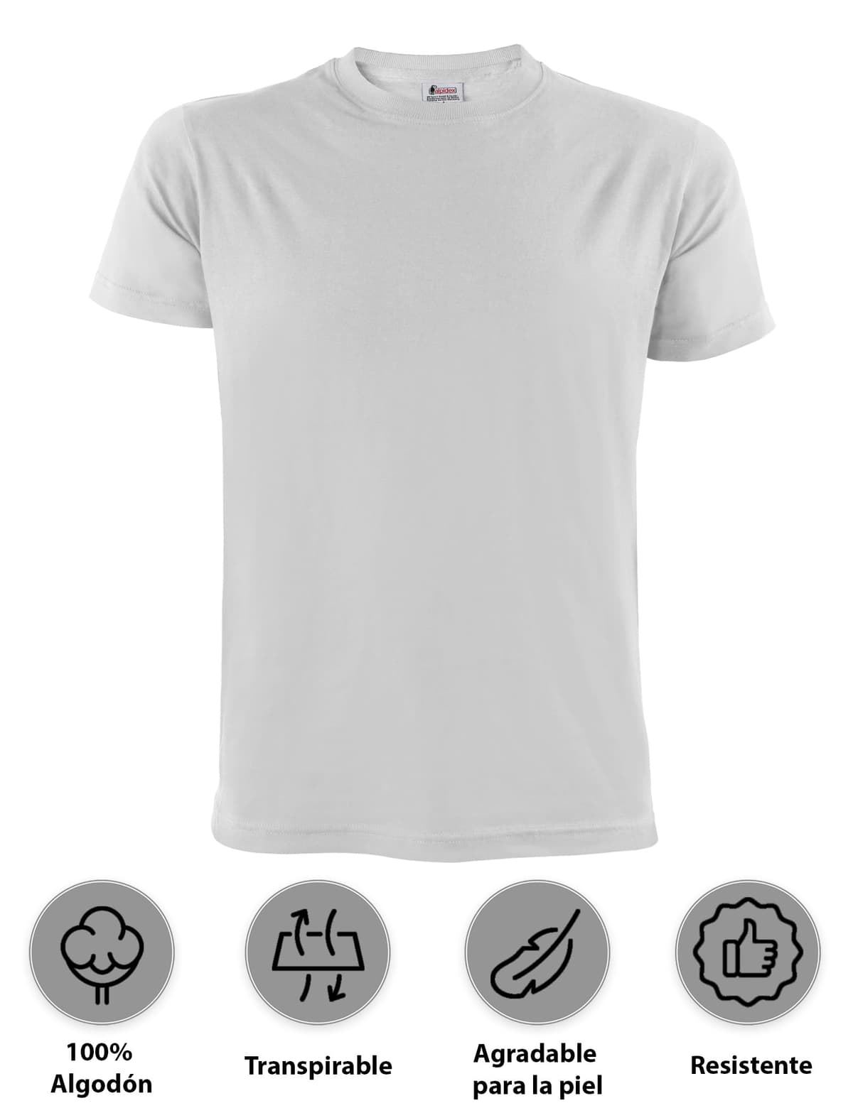 ALPIDEX T-Shirt Camisetas Hombre Pack de 5 Cuello Redondo 100% Algodón Unicolor Corta Shirt Men Camisa de Manga Casual S M L XL XXL 3XL 4XL 5XL — view 2
