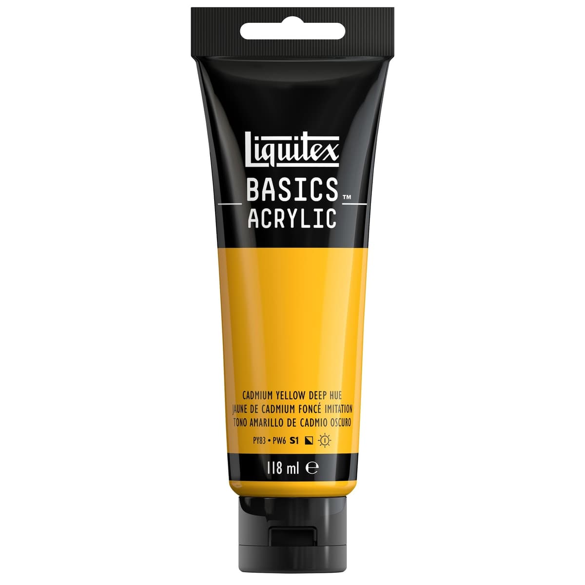 LIQUITEX Basics Acrylic Paint, Mars Black, 118 ml Tube — view 121