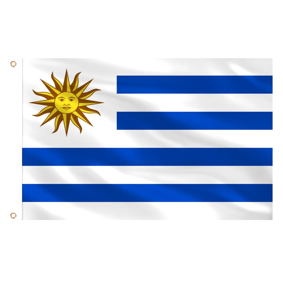 AhfuLife Bandera de España 90cm x 150cm, 2 Piezas Bandera Española con Agujeros de Latón en Ambos Lados, para Decoraciones de Fiestas, la Copa del Mundo, Día Nacional, Jardín, Calle — view 50