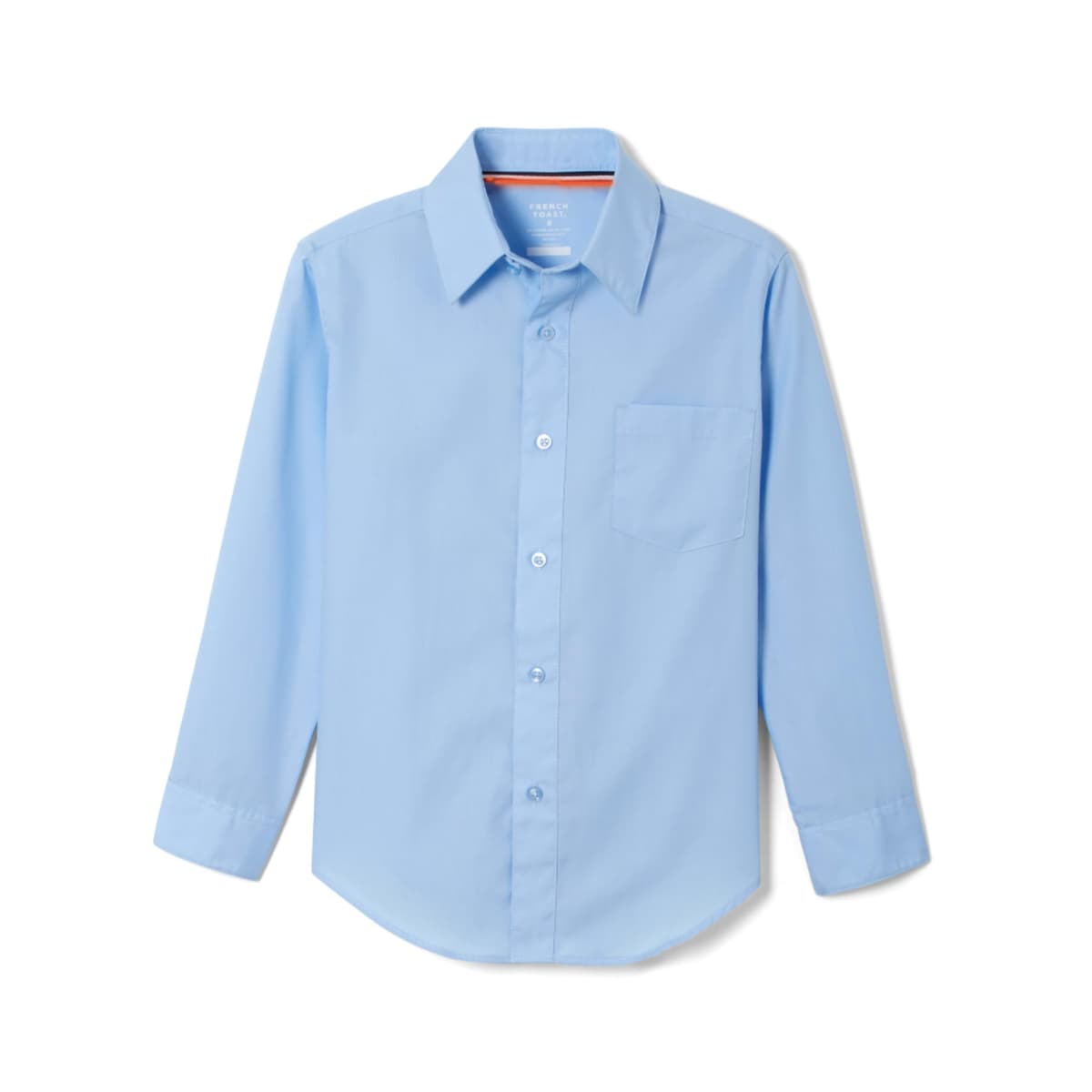 French Toast Boys' Expandable Collar Button Down Dress Shirt with Long Sleeves (Standard & Husky) — view 8