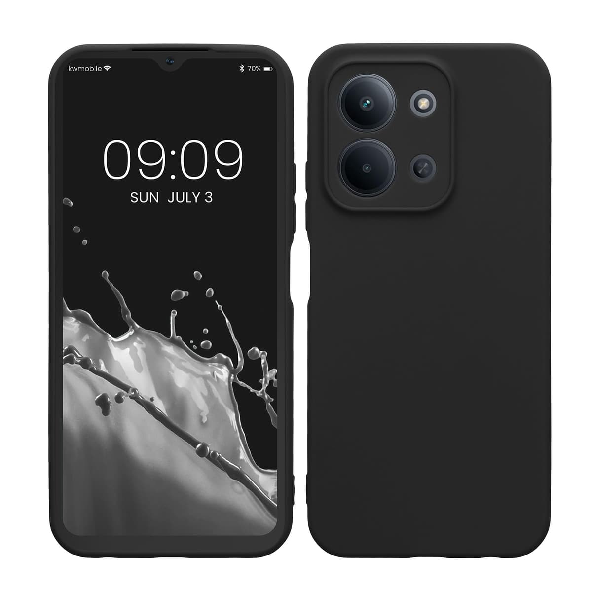 kwmobile Carcasa Compatible con Xiaomi Redmi Note 14 Pro 5G / Poco X7 Funda - Funda Ultrafina de TPU con Bordes elevados - Lavanda Metalizado — view 126