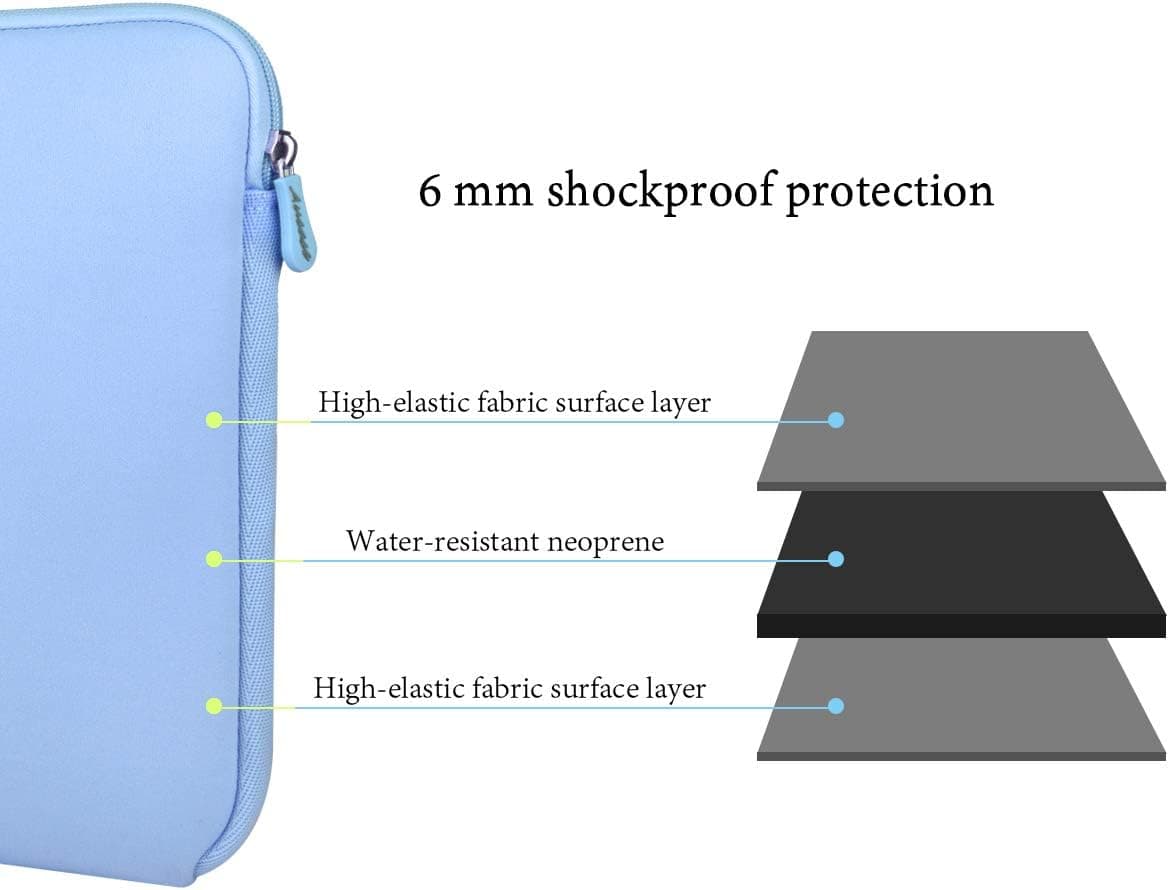 Aucase Laptop Case Sleeve 13.3 14 Inch, Thickest Lightest Water Resistant Neoprene Protective Laptop Bag for Men and Women, Compatible with MacBook 15.3''/ Air 15'' M3 M2, Chromebook — view 2