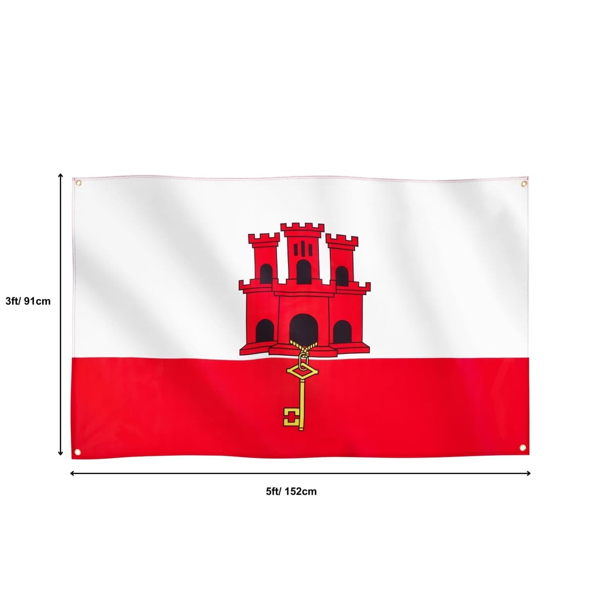 Runesol Cornwall Flag - 91x152cm, 3ft x 5ft, Cornish Flag, 4 Grommets, Eyelet in Every Corner, Premium Quality, Inside & Outside Use, Vivid Colours — view 549