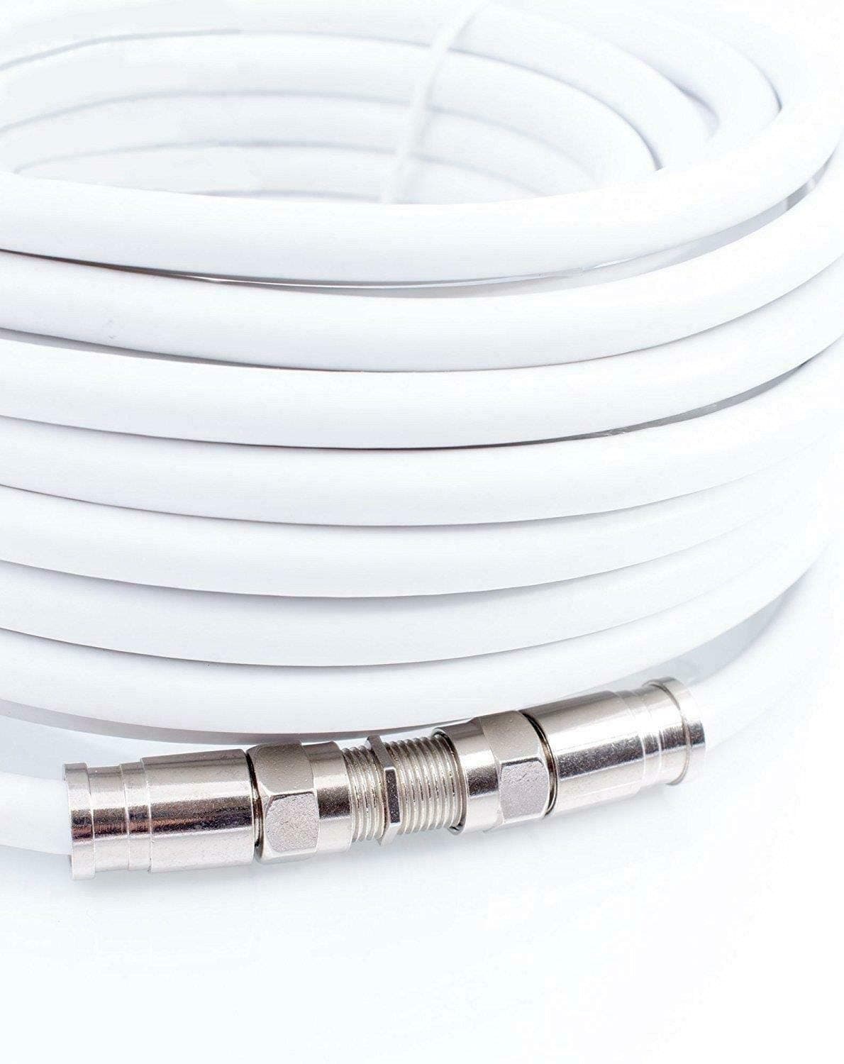 Smedz 5 m RG6 Satellite TV Coax Cable Extension Kit with Fitted Compression F Connectors for Sky HD, Freesat & Virgin - White YCAB02H/1 — view 4