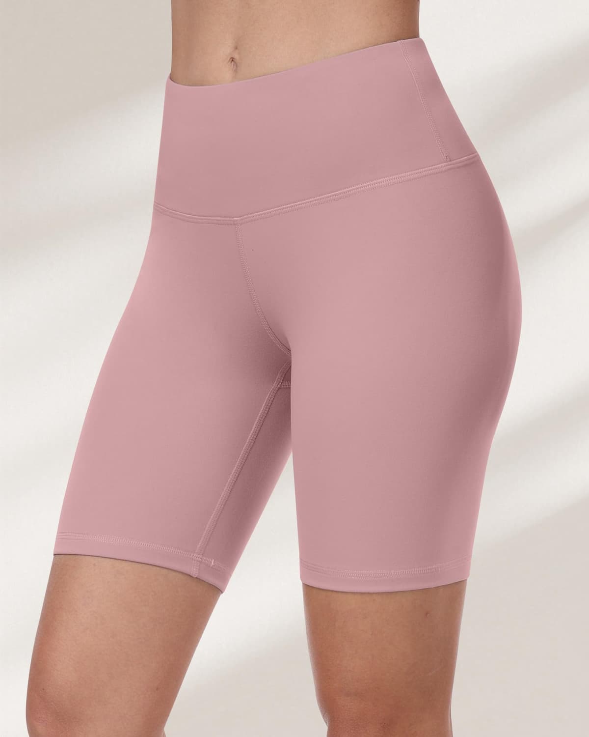 Pantalones cortos de ciclismo para mujer, cintura alta, control de abdomen, suaves, atléticos, gimnasio, yoga — view 7