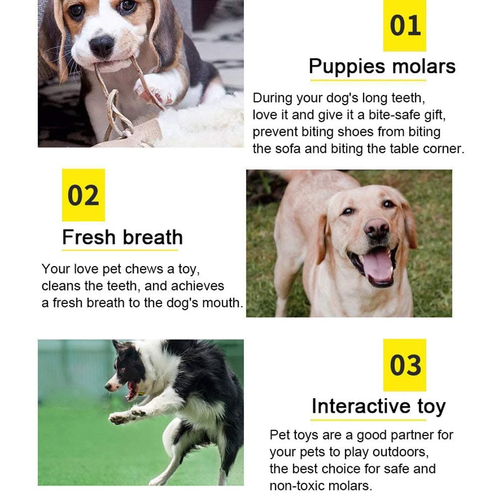 Wefine Puppy Chew Toys - 100% Natural Cotton Rope for Small & Medium Dogs (10 PCS) — view 7