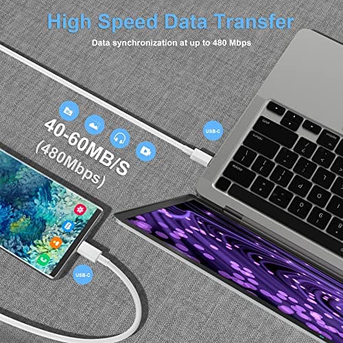 USB C to USB C Charging Cable for Apple 2Pack 10ft, Long Type C to C Fast Charger Cord for iPhone 16 E/17/Air/15/Pro/Plus/Pro Max, for MacBook Pro/Air, for iPad Pro12.9/11in,Air 4/5,Mini 6/7 60W — view 5