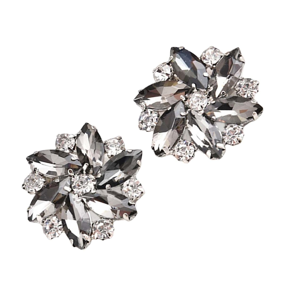 F Fityle 2Pcs Elegant Rhinestone Clips s Jewelry Decoration Crystal Buckle Heels Diamond for Brooches Flat Boots, Red — view 12