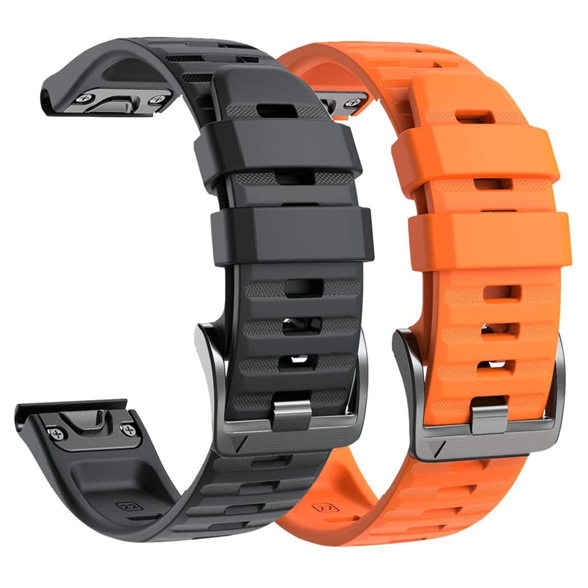 NotoCity Corrra para Garmin Fenix 7/6/5/6 Pro/7 Pro/5 Plus, Quickfit 22mm Correa para Garmin Fenix 8/8 pro 47mm, Forerunner 965/955/935, Nylon Correas para Epix Gen 2, Quatix 7(Negro+Verde militar) — view 14