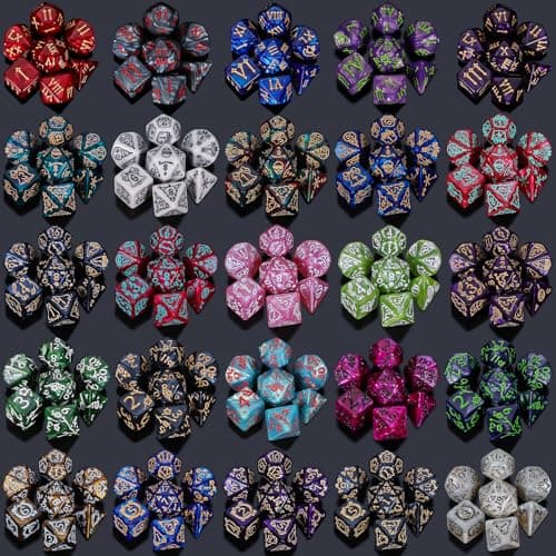 CiaraQ Polyhedral Dice Set - DND Role Playing Dice