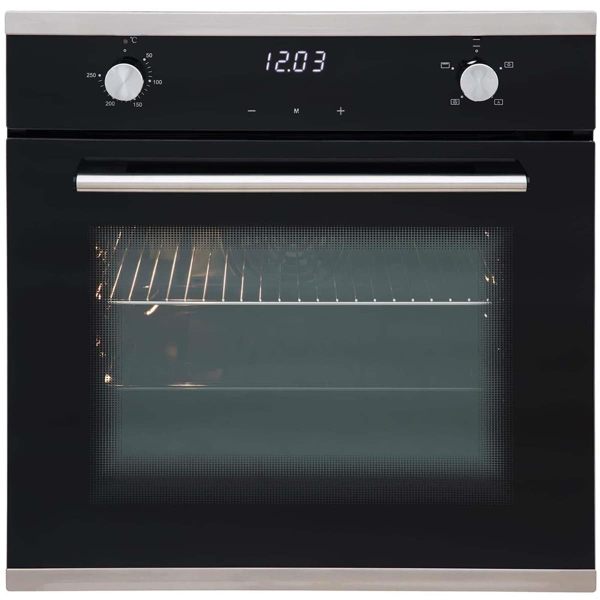 SIA 60cm Single Electric Oven, 4 Zone Touch Control Induction Hob & Cooker Hood — view 2