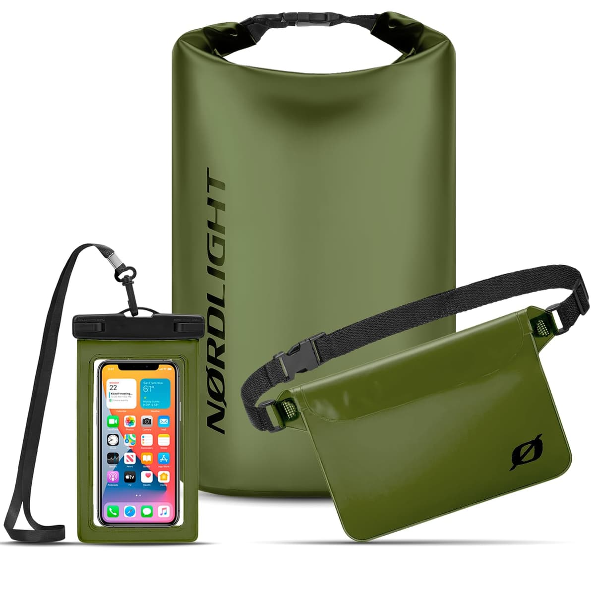 Nordlight Mochila Impermeable Roll Top 25L - Hybrid 25" | Bolsa Seca Con Compartimento Para Portátil De 15 Pulgadas, Bolsillos Exteriores E Interiores, Sistema De Transporte Acolchado — view 18