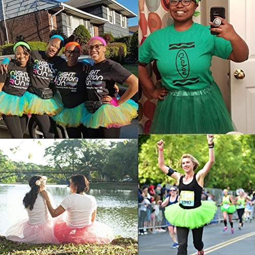 XINXIYAN Green Tutu Skirts for Women Halloween Costume Adult Party Favor Dance Tulle Skirts — view 3