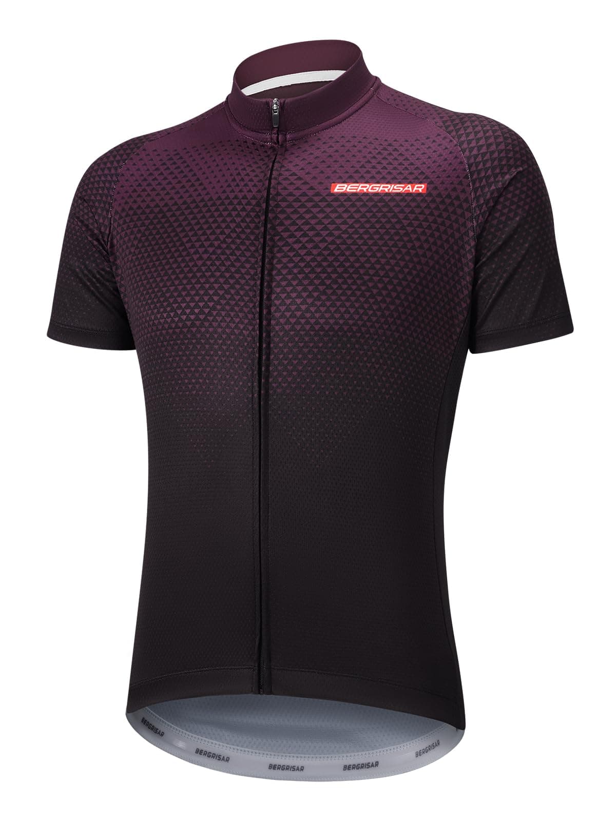 BERGRISAR Camiseta de Ciclismo de Manga Corta para Hombre, 3+1 Bolsillos con Cremallera — view 15
