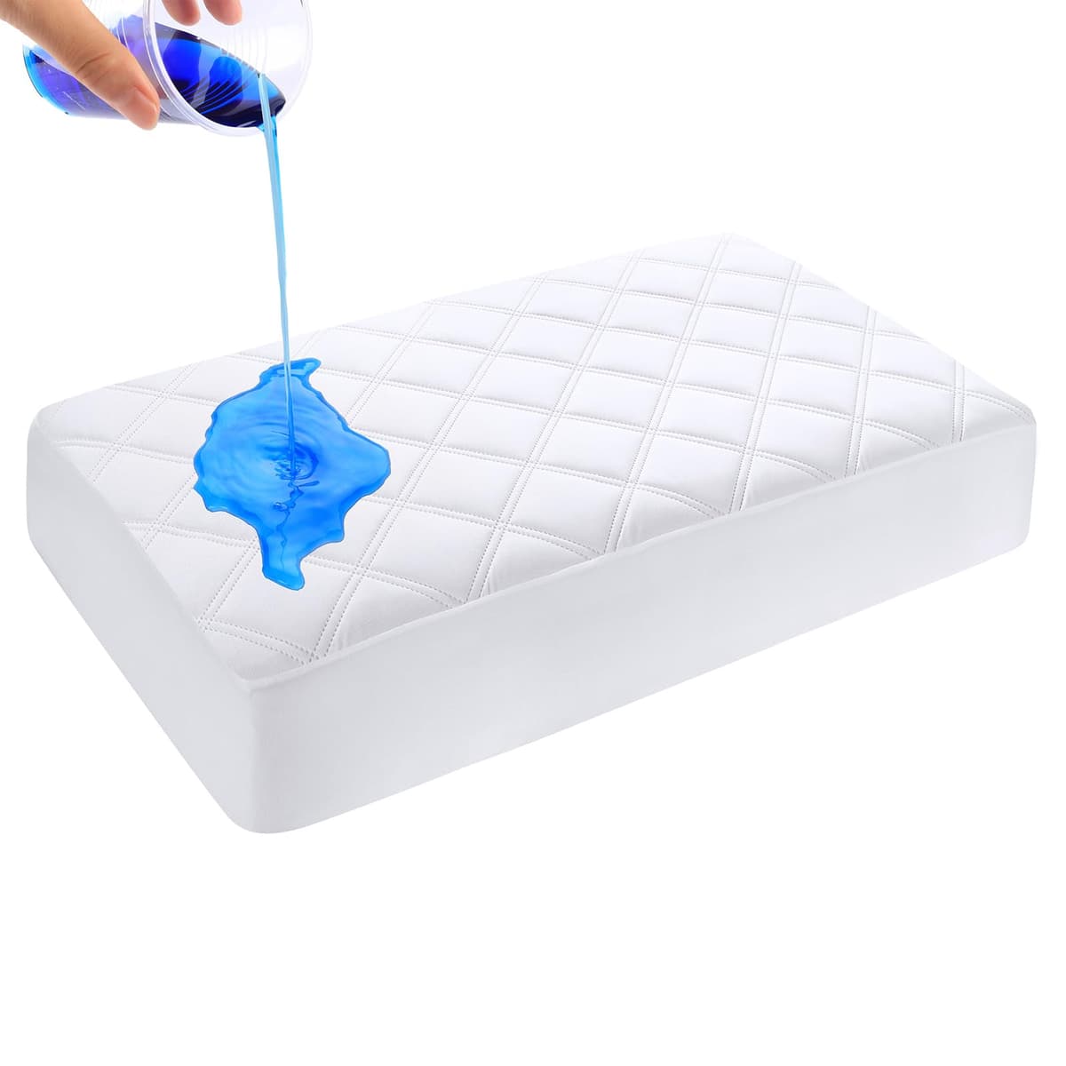 Yoofoss Waterproof Baby Mattress Protector 70 x 140 cm Adjustable Fitted Sheet Removable and Washable for Cot Bed — view 9