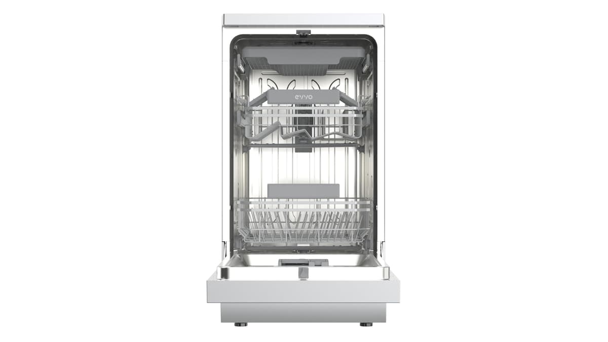 Lavavajillas D3Y Slim - 45 cm, 11 Servicios, Clase Energética D, Diseño Slim Compacto, 6 Programas, Media Carga, Inicio Diferido, Secado Extra, Funcionamiento Silencioso (Inox) — view 4