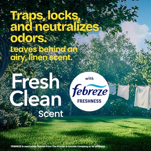 Glad Tall Kitchen Drawstring Trash Bags - Odorshield 13 Gallon White Trash Bag, Febreze Fresh Clean, 110 Count — view 3