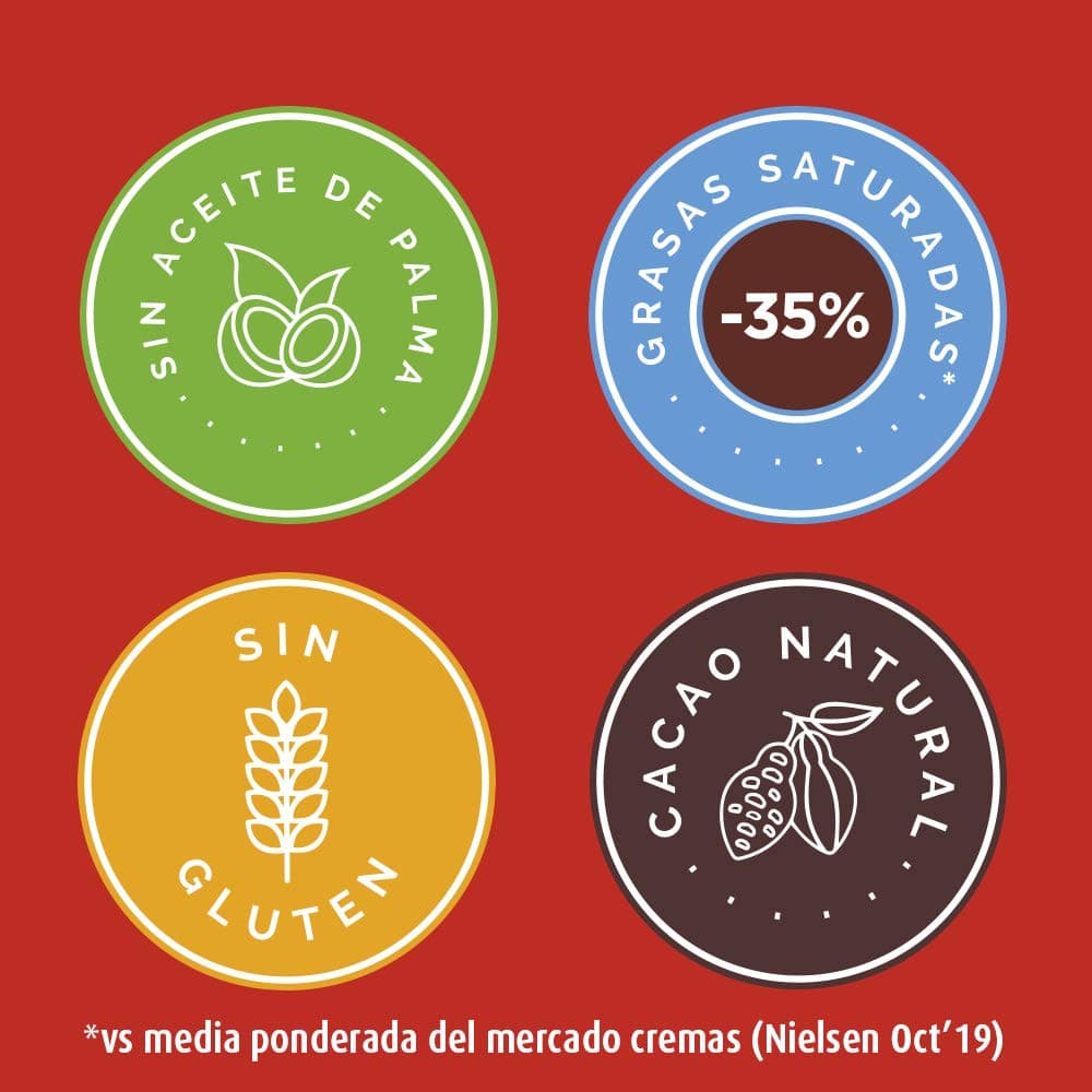 Nocilla, Profesional con sabor Original, Bocabajo sin Aceite de Palma - 750g — view 3