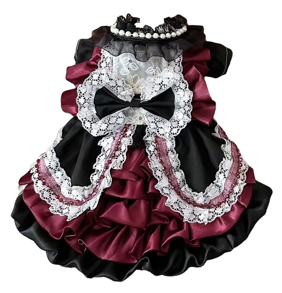 MaruPet Fashion Sweet Puppy Dog Chiffon Princess Dress for EXTRAL Small and Small Dog Pink S — view 24