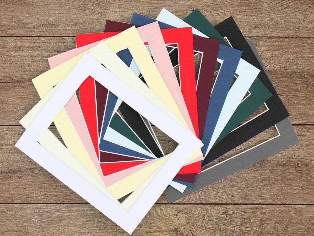 Frame Company Pack of 10 Black Mounts 12x10 for 10x8 inch *Choice of Colours* — view 3