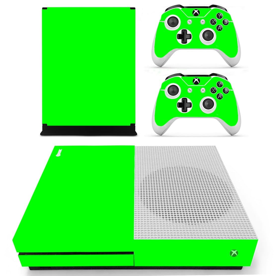 DOTBUY Vinyl Decal Full Body Skin Sticker For Microsoft Xbox One S Console And 2 Controllers And Kinect 2.0 (All White) — view 44