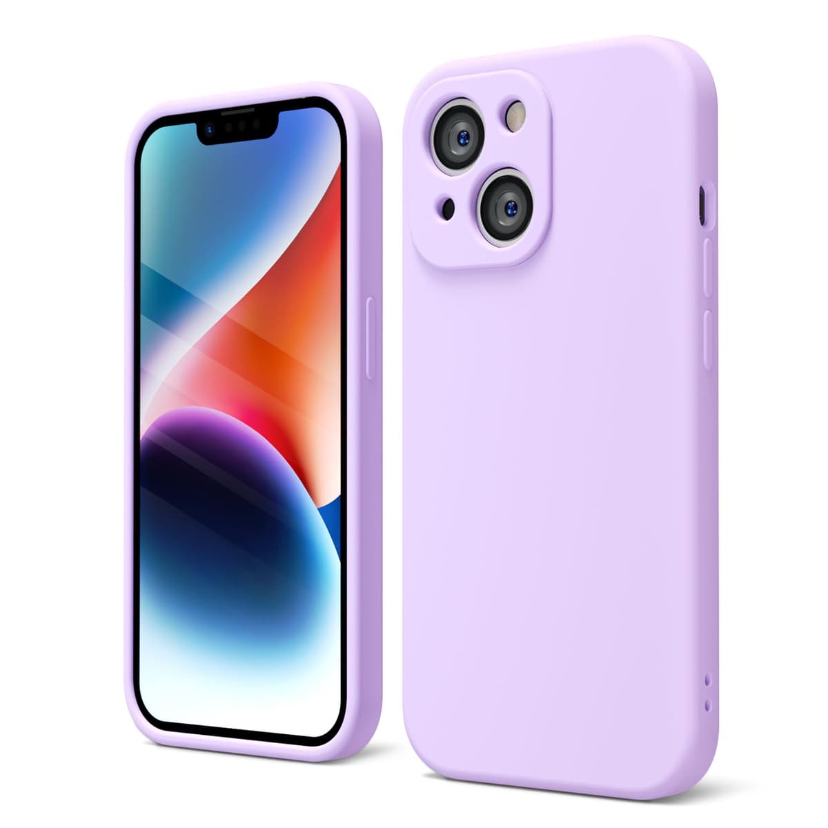 oakxco for iPhone 17 Pro Max Phone Case Liquid Silicone, Cute Thin Slim Grip Soft Rubber Gel for Women Men, Smooth Matte TPU Plain Solid Color Girly Simple Case with Camera Cover, Light Pink — view 1385