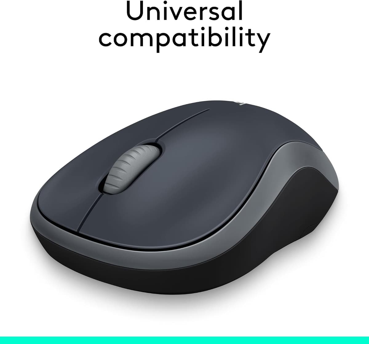 Logitech M185 Wireless Mouse, 2.4GHz with USB Mini Receiver, 12-Month Battery Life, 1000 DPI Optical Tracking, Ambidextrous, Compatible with PC, Mac, Laptop - Grey — view 6