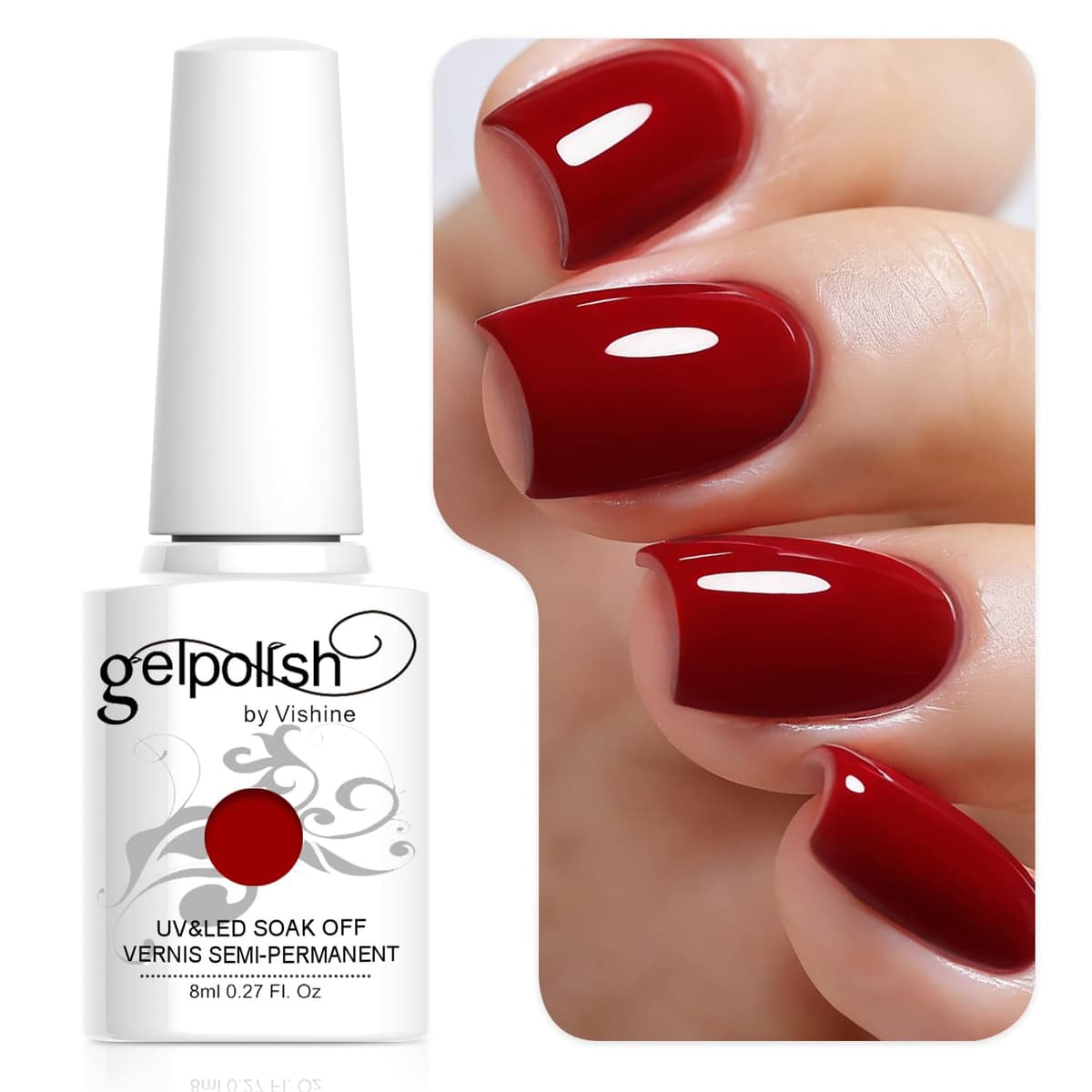 Vishine 15ml Semipermanente Esmalte de uñas en gel Soak-off UV LED Manicure Barniz Geles DIY Salon Neon Pink # 2039 — view 13