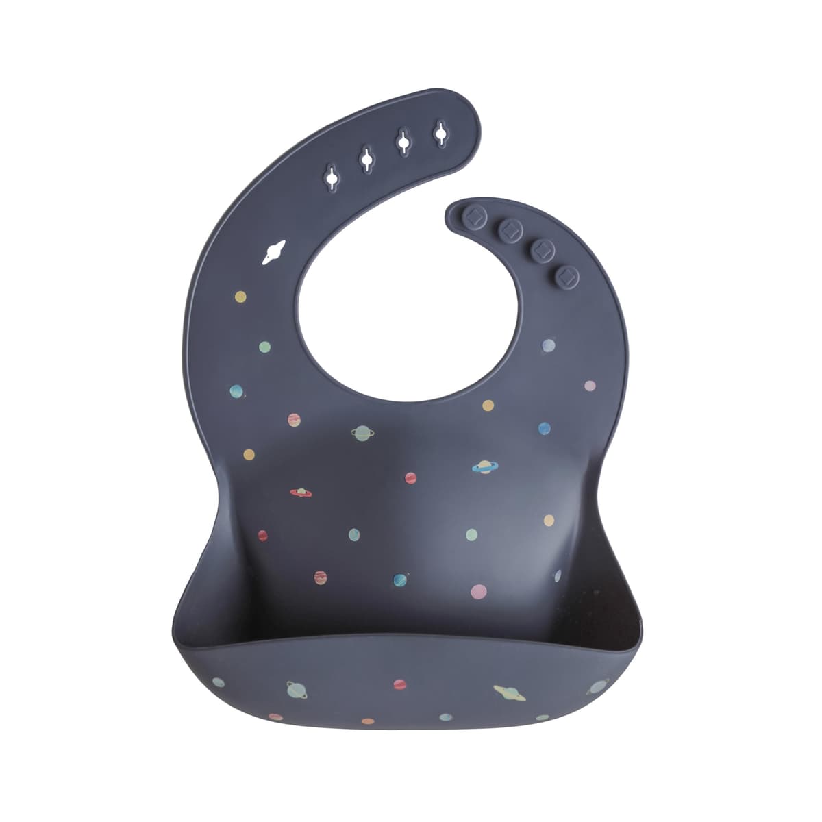 Mushie Baby Silicone Bib | Adjustable Fit Waterproof Bibs | Easy Wipe Baby Feeding Bibs | 4 Adjustable Sizes with Deep Front Pockets | 100% BPA and Phthalate Free — view 32