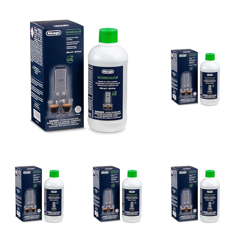 De'Longhi EcoDecalk Descaler DLSC500, 5 Decalcification Doses, Coffee Machine Descaler, Coffee Machine Maintenance Accessory, Plant-Based Ingredients, Bottle with 5 Doses, 500ml — view 12