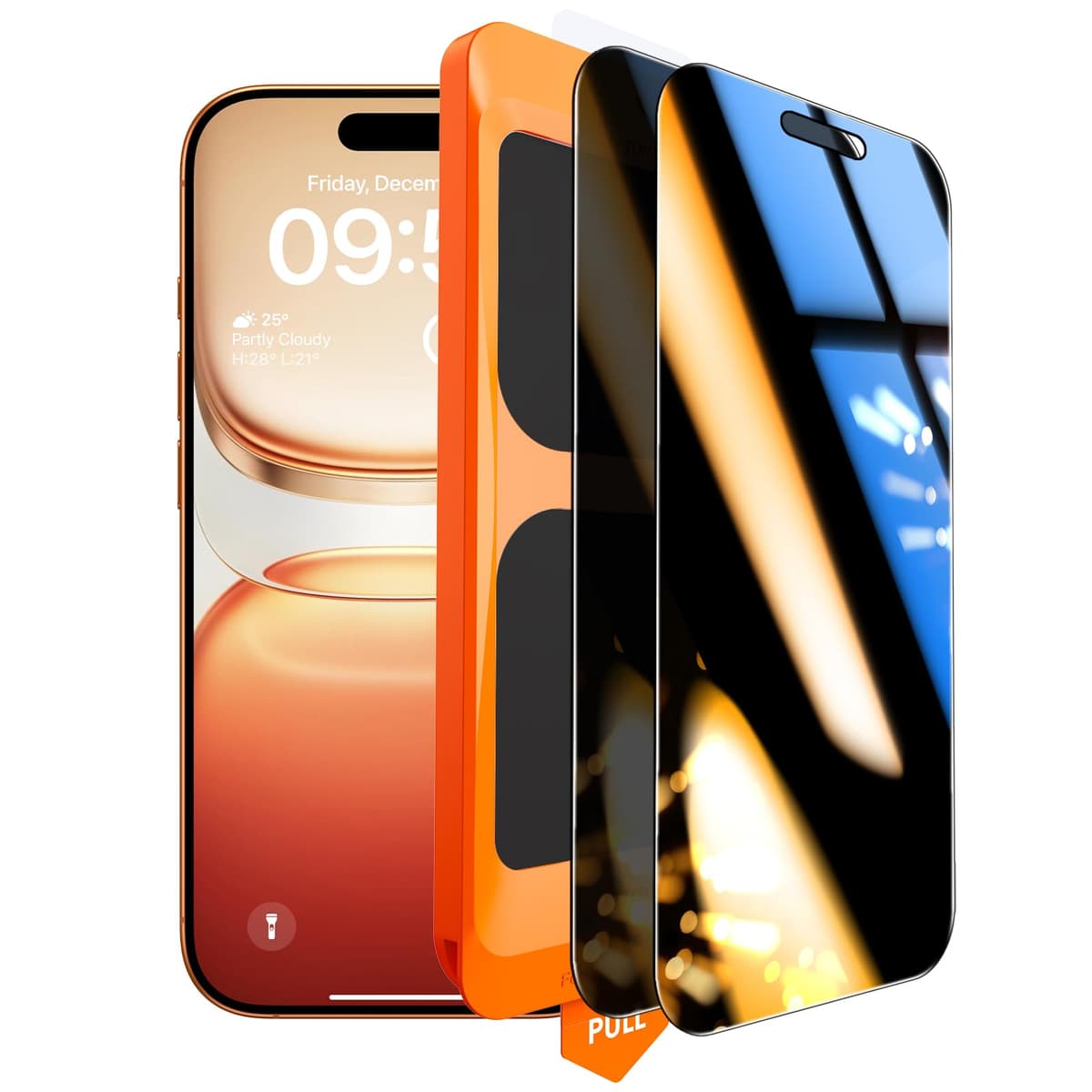 TOCOL Protector Pantalla para iPhone 17 Pro Max, Alineación Automática para Una Instalación Rápida, Cristal Templado de Dureza 9H Inastillable, HD Transparente, 2 Piezas — view 44