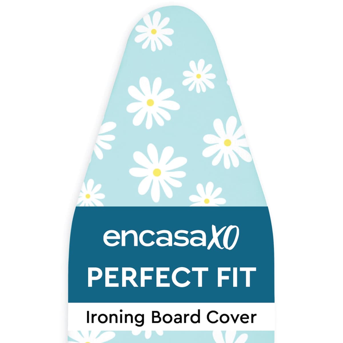 Encasa XO Ironing Board Covers and pad 125x46 cm- Thick 3mm Felt Padding, Drawstring Tightening & Lock, Heat Reflective, Scorch & Stain Resistant, for Wide Ironing Board - Big Leaves Green — view 23