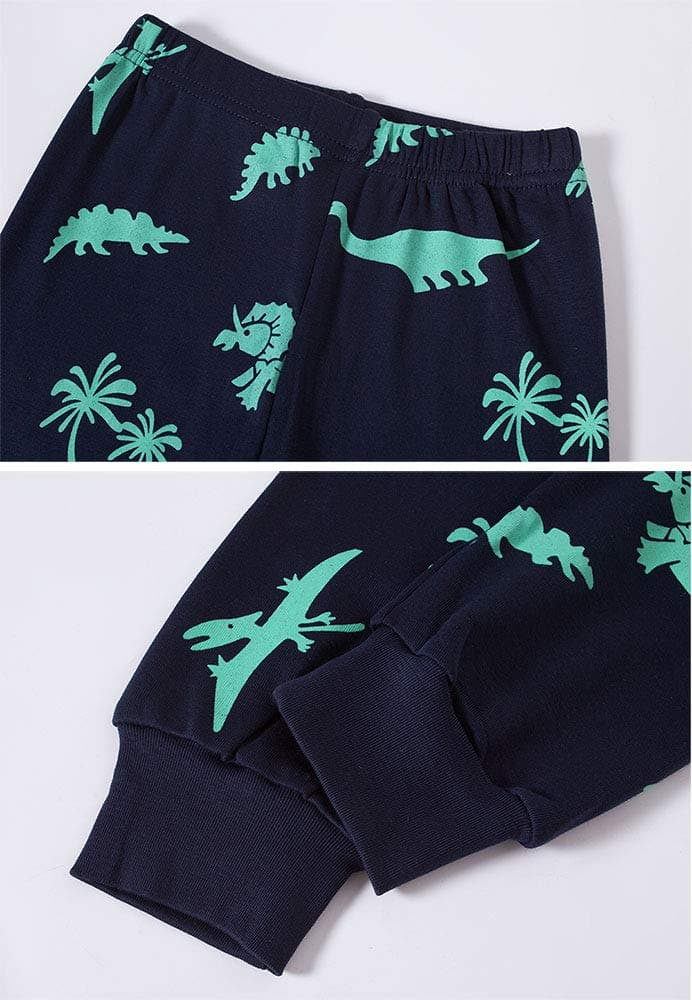 TEDD Boys Pyjamas Dinosaur Nightwear Cotton Toddler Clothes Kids Sleepwear Long Sleeve Christmas Pjs Sets 2 Piece Outfit Xmas Gift 1-12 Years — view 6