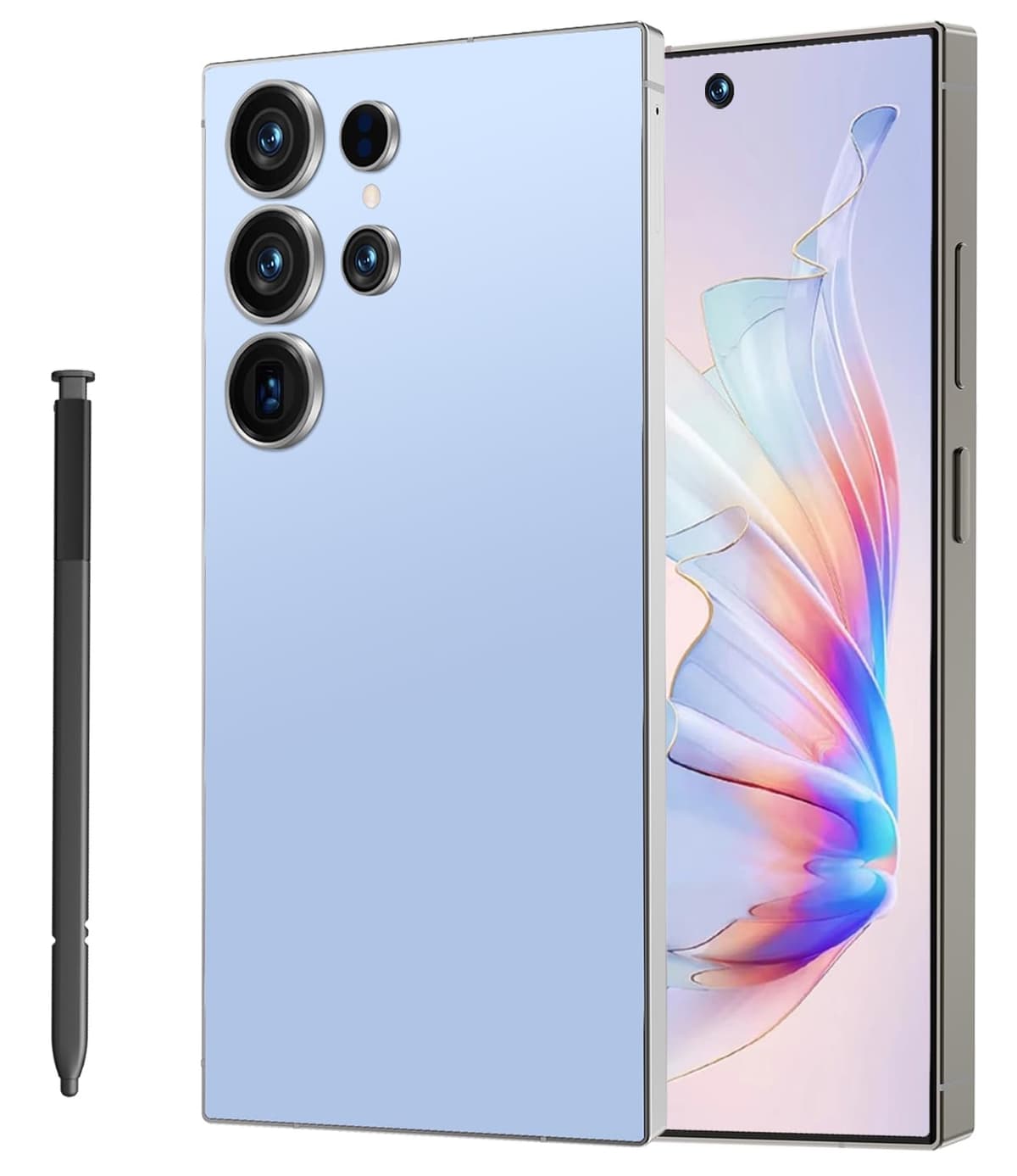 Liibao I26 Ultra Unlocked Cell Phone,12+512GB 5G Unlocked Phone, 6.99" HD Screen Smartphone Built in Pen Android 14 Battery 7000mAh, Dual SIM/Face ID/Fingerprint Lock/GPS (Black) — view 8