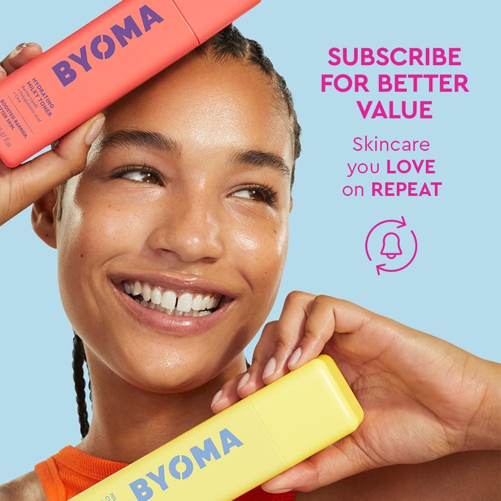 BYOMA Universal Skincare Heroes (5-Piece Kit) - Skincare Gift Set with Jelly Cleanser, Milky Toner, Hydrating Serum, Gel Cream & SPF 50 - Skin Barrier Repair Gift Set with Makeup Bag — view 9