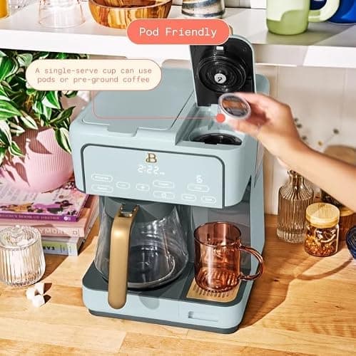 Multi Brew Programmable Coffee Maker 12 Cup & Single Serve — view 3