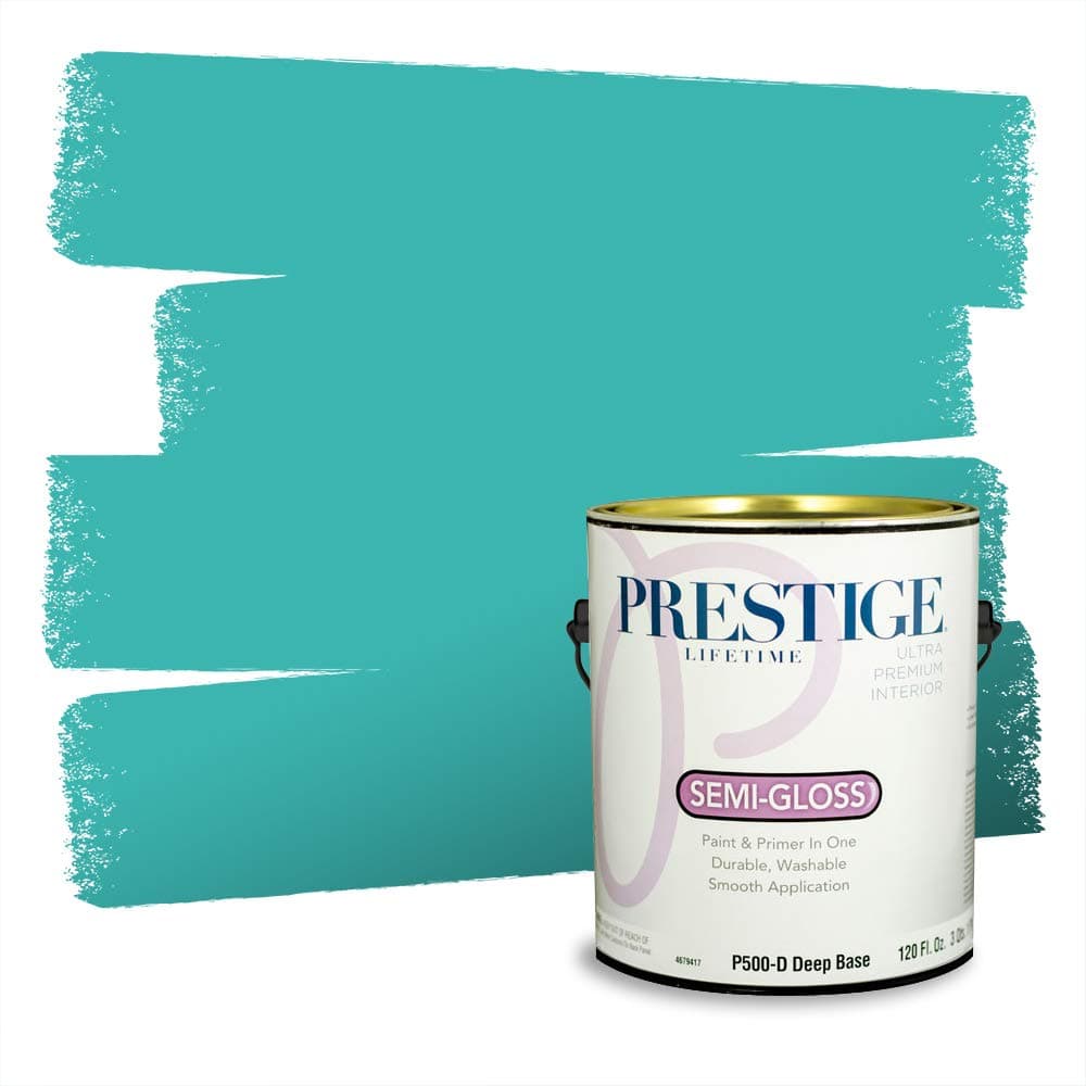 PRESTIGE Paints Interior Paint and Primer In One, 1-Gallon, Semi-Gloss, Comparable Match of Valspar* Dewdrop* — view 843