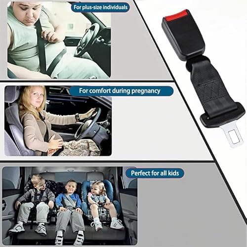 10 Inch Universal Buckle Extender, Restraint Extension, Upgraded Car Buckle Adapter Accessory, Fits Most Vehicle Models — view 3