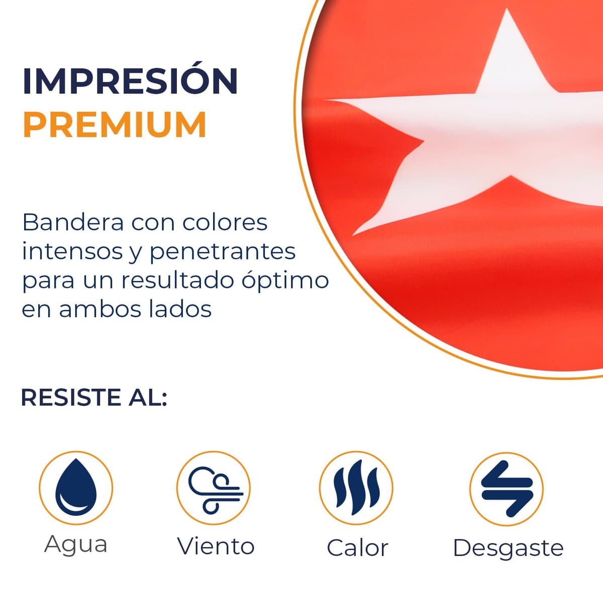 AZ FLAG - Bandera Cuba - 150x90 cm - Bandera Cubana 100% Poliéster Con Ojales de Metal integrados - 110g — view 3