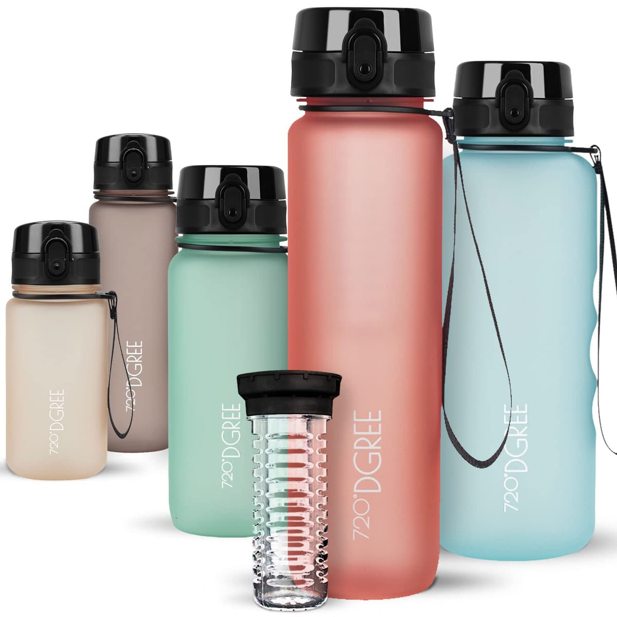 720°DGREE Botella de agua uberBottle – 1,5 litros, 1500ml | Novedosa botella deportiva | Sin BPA | Ideal para niños, fitness, deportes, fútbol, guardería, escuela, pequeños, antigoteo — view 119
