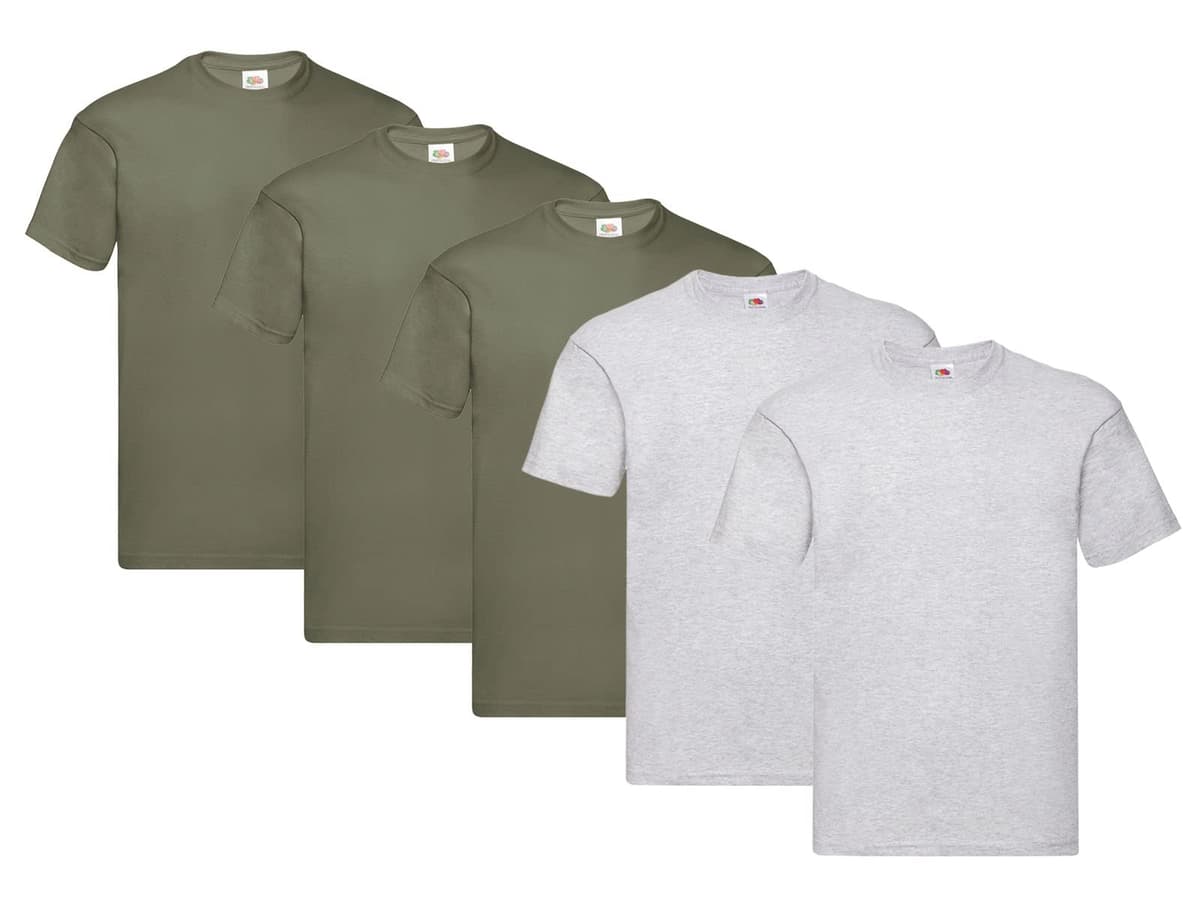 Fruit of the Loom Men's T-Shirt Iconic Tee, Lightweight Ringspun Tee, 5 Pack — view 8