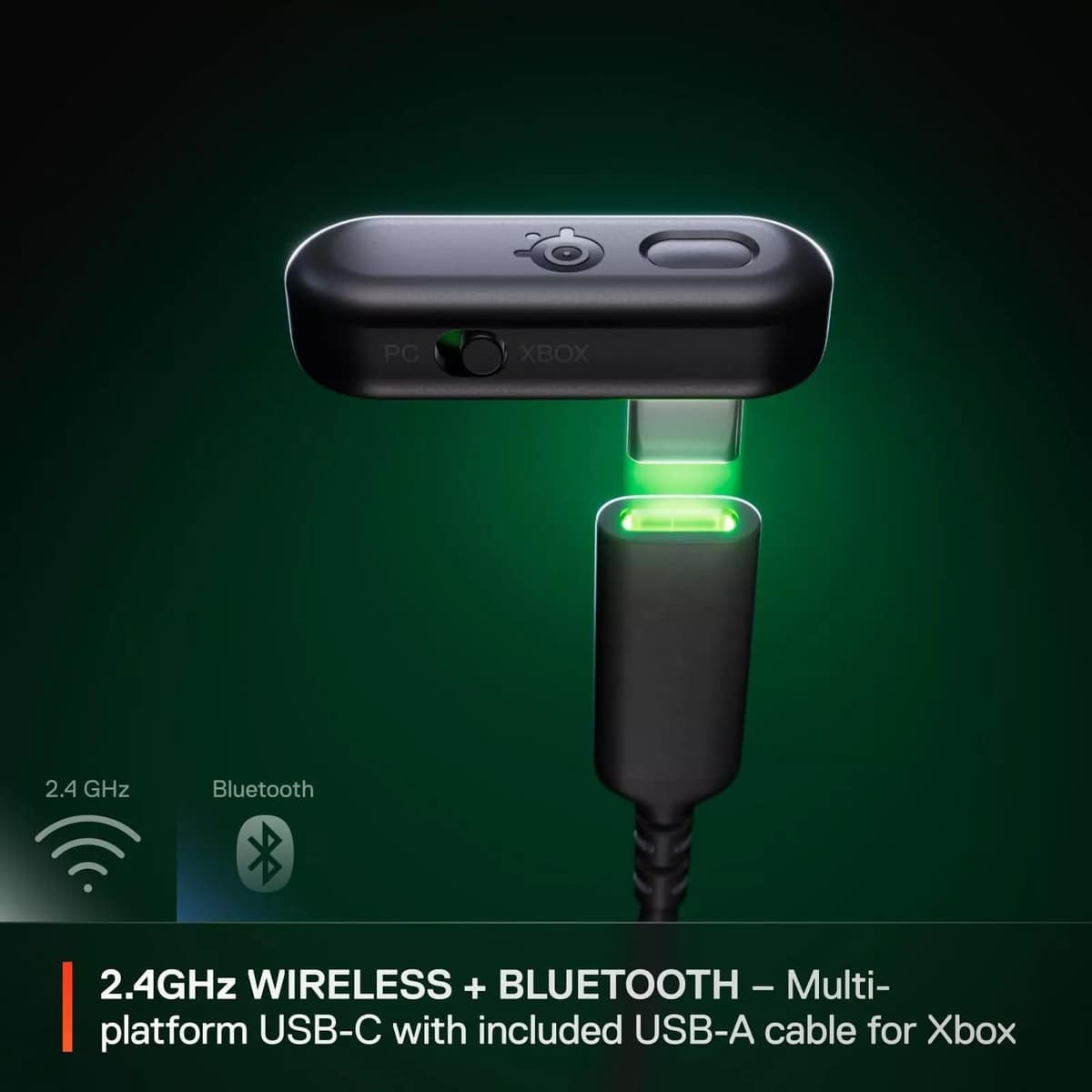 SteelSeries Arctis GameBuds™ para Xbox - Auriculares inalámbricos para Juegos - 2,4 GHz + BT5.3 - Modo ANC/Transparencia - Resistencia al Agua IP55-40 Horas de autonomía - Carga inalámbrica - Xbox, — view 5