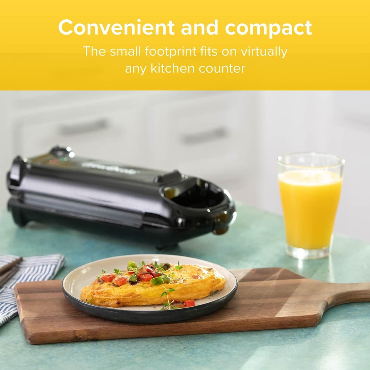 Drew&Cole 5 Minute CleverChef - 700W - Non-Stick Multicooker - Great for Steaks, Omelettes, Toasties, Pizzas & Dessert Maker - Free Recipe App - Quick Meals - Cool-Touch Handle & Auto Temp Sensor — view 7