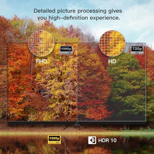FPD 40-inch Smart TV, 1080p Full HD Google TV with Google Play Built-in Google Cast, HDR 10, Dolby Audio, Voice Remote, Stream Live Television (Palette-Series, CG40-P3)