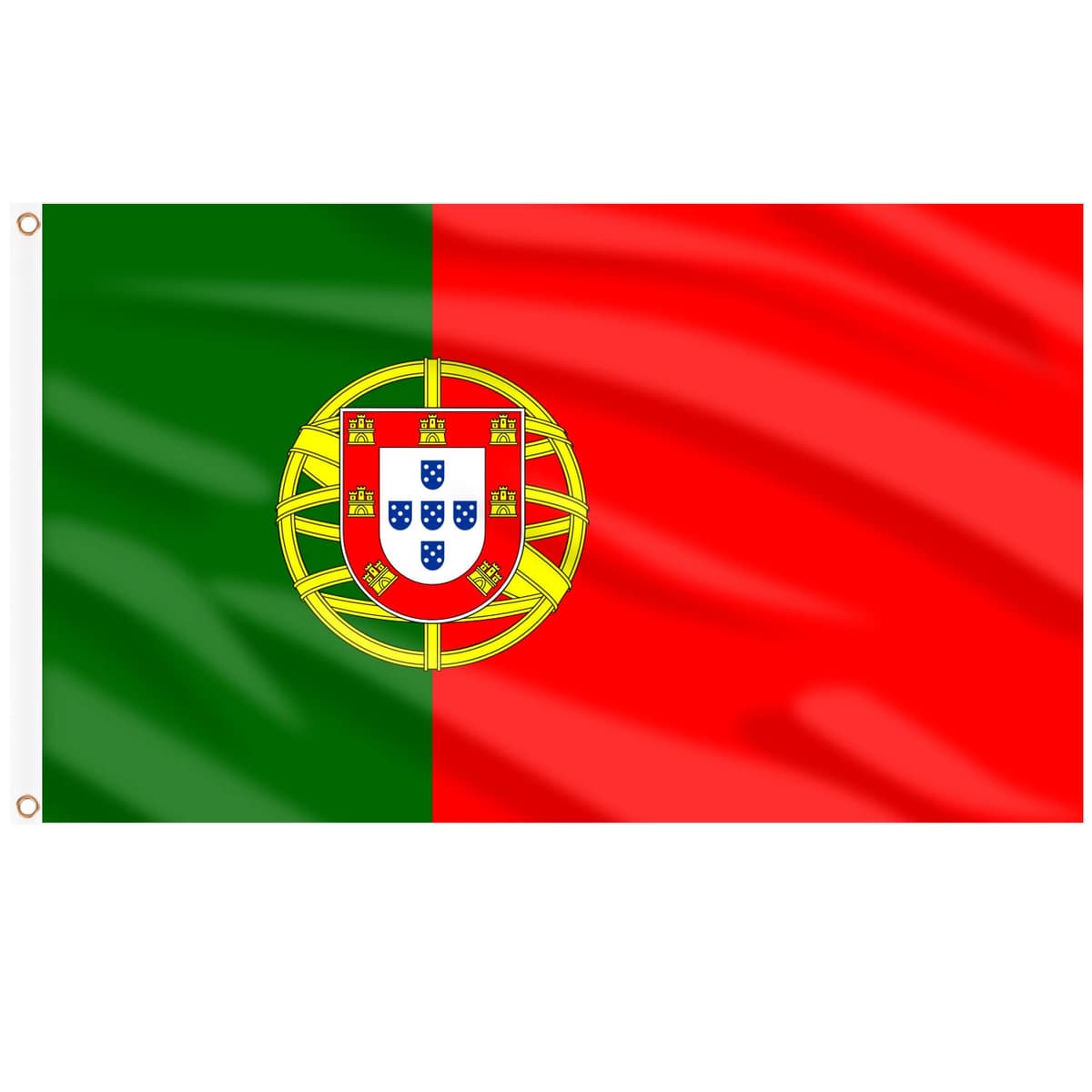 AhfuLife Bandera de España 90cm x 150cm, 2 Piezas Bandera Española con Agujeros de Latón en Ambos Lados, para Decoraciones de Fiestas, la Copa del Mundo, Día Nacional, Jardín, Calle — view 54