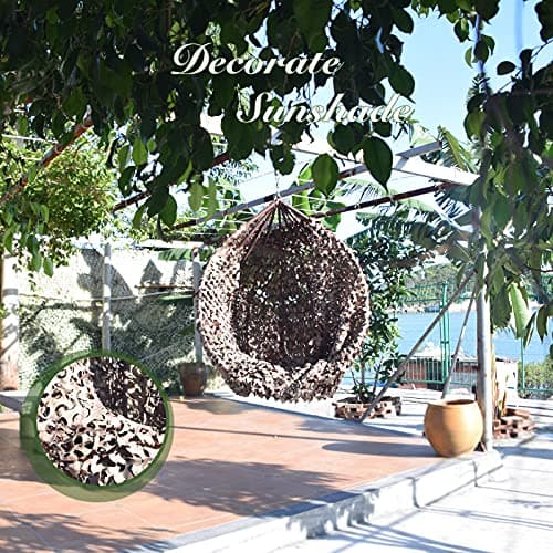 GRVCN Camo Netting Camouflage Net, Bulk Roll Sunshade Mesh Nets for Hunting Blind Shooting Military Theme Party Decorations — view 5